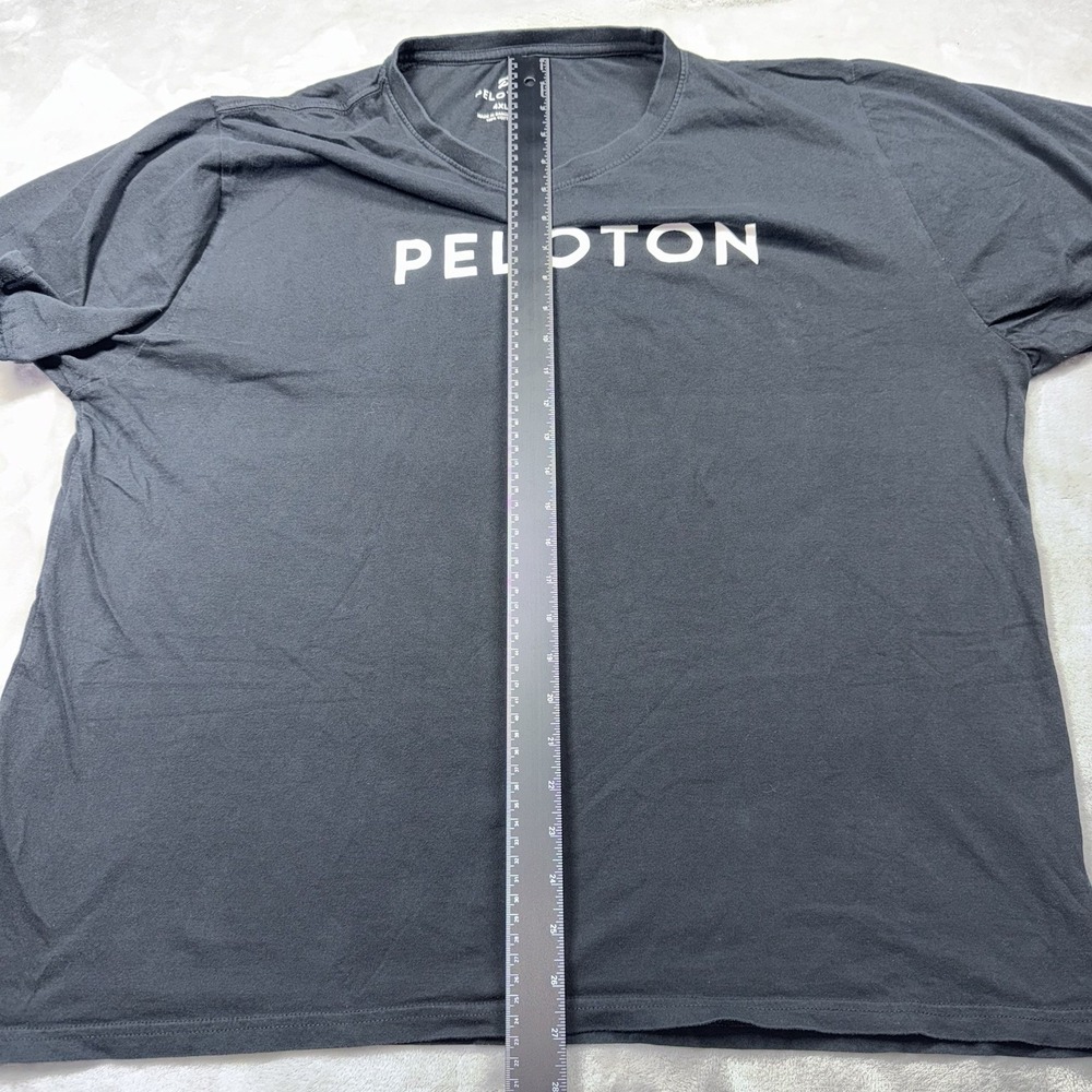 Peloton 4XL T-Shirt Mens Black Century Club 100 Short Sleeve Cotton Logo - Picture 4 of 8